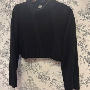 Black Turtleneck Cropped Sweater